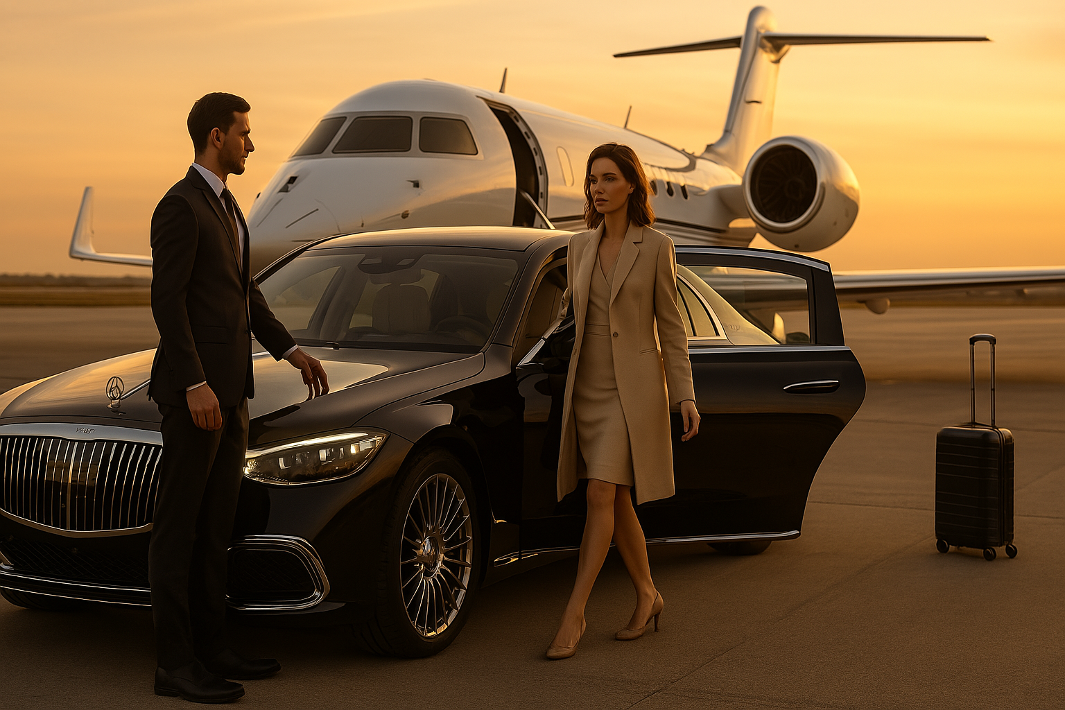 Luxury car service background